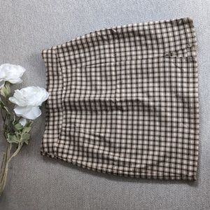 Garage Plaid Mini Skirt